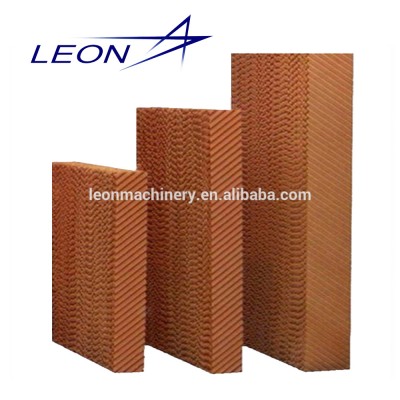 Evaporative Cooling Pad Cellulose Honeycomb water air cooler manufacture for poultry farm house greenhouse